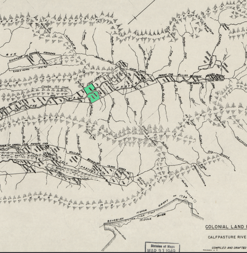 Colonial Land Map